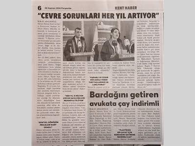 Mersin Barosu, "Yeşil Baro, İklim Dostu Baro" için kolları sıvadı