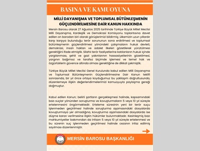 BASINA VE KAMUOYUNA