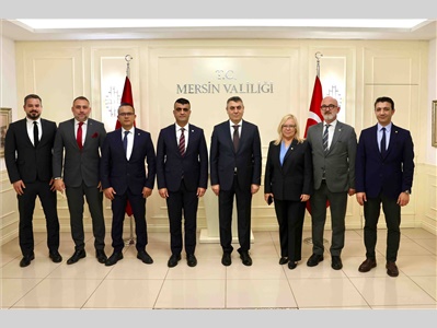 BARO BAŞKANIMIZ VE YÖNETİM KURULUMUZDAN MERSİN VALİSİ ATİLLA TOROS’A ZİYARET