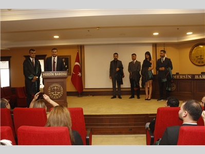 5 STAJYER AVUKATIMIZ CÜBBE GİYDİ