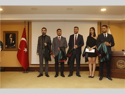 5 STAJYER AVUKATIMIZ CÜBBE GİYDİ