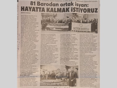 Öldürülen Avukat Zekeriya Polat'a adalet için basın açıklaması