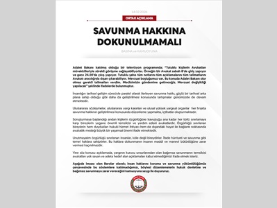 80 BARO ORTAK AÇIKLAMA YAPTI
