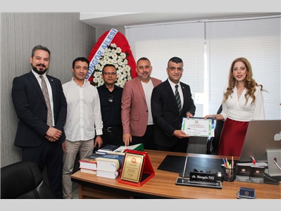 MESLEKTAŞIMIZIN OFİS AÇILIŞINA KATILDIK