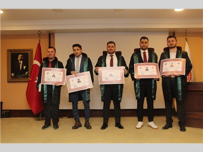 5 STAJYER AVUKATIMIZ CÜBBE GİYDİ