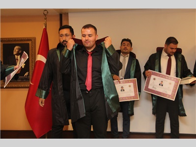 5 STAJYER AVUKATIMIZ CÜBBE GİYDİ