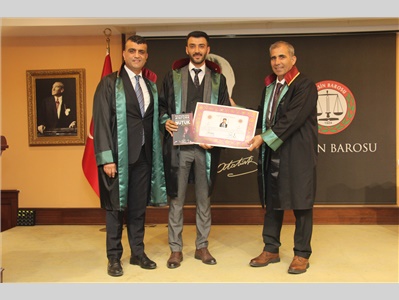 9 STAJYER AVUKATIMIZ, AVUKATLIK RUHSATNAMESİNİ ALDI