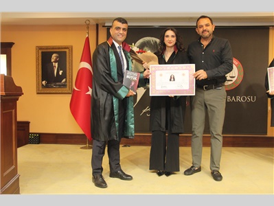 9 STAJYER AVUKATIMIZ, AVUKATLIK RUHSATNAMESİNİ ALDI