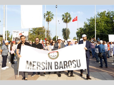 MERSİN BAROSU 1 MAYISTA ALANDAYDI