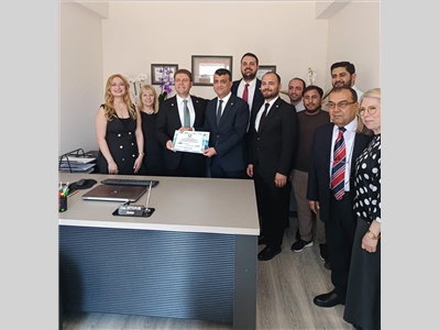 MESLEKTAŞIMIZIN TARSUS'TA OFİS AÇILIŞINA KATILDIK