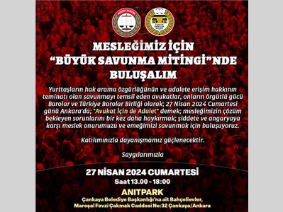 BÜYÜK SAVUNMA MİTİNGİ