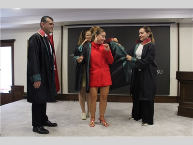 5 STAJYER AVUKATIMIZ CÜBBE GİYDİ