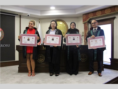 5 STAJYER AVUKATIMIZ CÜBBE GİYDİ