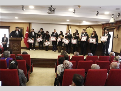 10 STAJYER AVUKATIMIZ, AVUKATLIK RUHSATNAMESİNİ ALDI