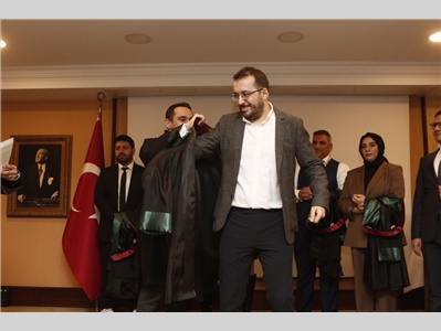 10 STAJYER AVUKATIMIZ, AVUKATLIK RUHSATNAMESİNİ ALDI
