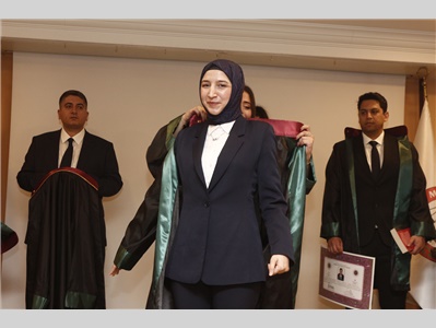 9 STAJYER AVUKATIMIZ CÜBBE GİYDİ