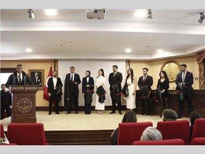 9 STAJYER AVUKATIMIZ CÜBBE GİYDİ