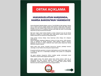 BAROLAR ORTAK AÇIKLAMA YAPTI