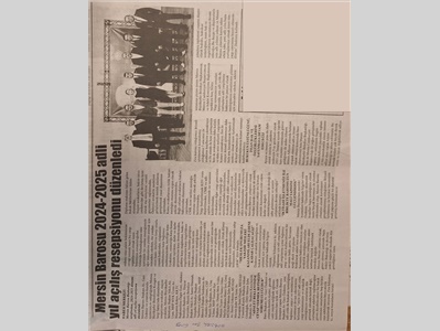 MERSİN BAROSU 2024-2025 ADLİ YIL AÇILIŞ TÖRENİ DÜZENLEDİ