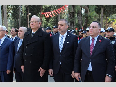 AZİZ ŞEHİTLERİMİZ İÇİN ŞEHİTLİKTE DÜZENLENEN TÖRENE KATILDIK