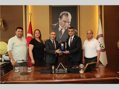 MERSİN TÜM EMLAKÇILAR ESNAF ODASI YÖNETİMİNDEN BAROMUZA NEZAKET ZİYARETİ