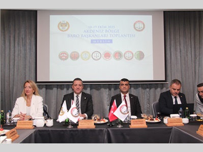 AKDENİZ BÖLGE BARO BAŞKANLARI TOPLANTISI,MERSİN BAROSU’NUN EV SAHİPLİĞİNDE YAPILDI
