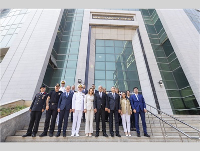 MERSİN CUMHURİYET BAŞSAVCISI SAYIN AHMET ÇELİKKOL, BARO BAŞKANIMIZ AV. GAZİ ÖZDEMİR İLE KENT PROTOKOLÜNÜ MAKAMINDA AĞIRLADI