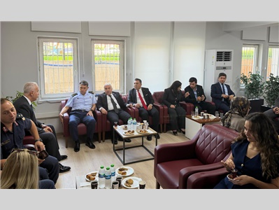 İLÇE PROTOKOLÜ VE YARGI CAMİASINDAN, ANAMUR İLÇE TEMSİLCİLİĞİMİZE ZİYARET