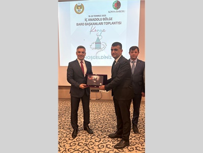 BARO BAŞKANIMIZ AV. GAZİ ÖZDEMİR, İÇ ANADOLU BÖLGE BARO BAŞKANLARI TOPLANTISINA KATILDI