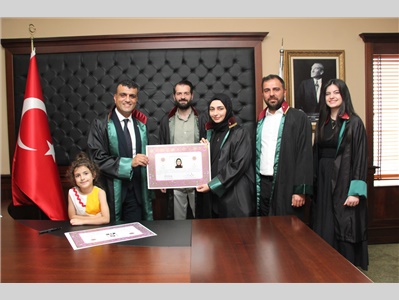 6 STAJYER AVUKATIMIZ CÜBBE GİYDİ