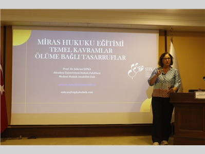 MİRAS HUKUKU KONULU SEMİNER DÜZENLENDİ