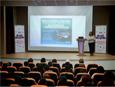 MEZİTLİ VE TOROSLAR ÇOCUK KAMPÜSÜNDE ÇOCUK HAKLARI ATÖLYESİ İLE SEMİNER DÜZENLENDİ