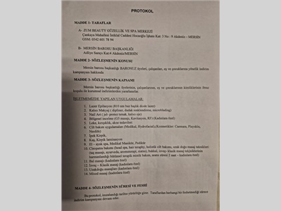 ZUM BEAUTY GÜZELLİK VE SPA MERKEZİ İLE İNDİRİM PROTOKOLÜ İMZALANDI