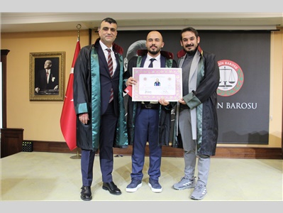 11 STAJYER AVUKATIMIZ, AVUKATLIK RUHSATNAMESİNİ ALDI