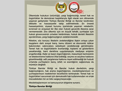 58. BARO BAŞKANLARI TOPLANTISI SONUÇ BİLDİRGESİ