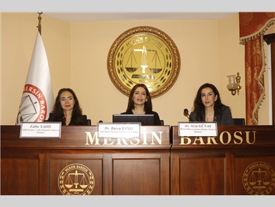 MERSİN BAROSU ‘EŞİTLİK DİLDE BAŞLAR’ EĞİTİMİ DÜZENLEDİ