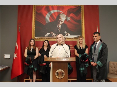 5 STAJYER AVUKATIMIZ, AVUKATLIK RUHSATNAMESİNİ ALDI