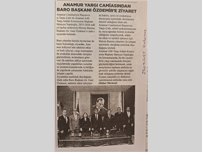 Anamur yargı camiasından ziyaret