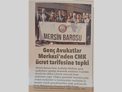 Genç Avukatlar Merkezi basın açıklaması