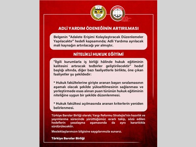 2025-2029 YARGI REFORMU STRATEJİ BELGESİ AÇIKLANDI