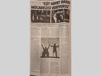 3 Aralık Dünya Engelliler Günü basın açıklaması