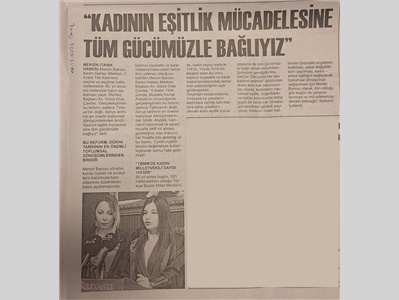 Türk kadınına seçme ve seçilke hakkı verilmesinin yıl dönümü basın açıklaması