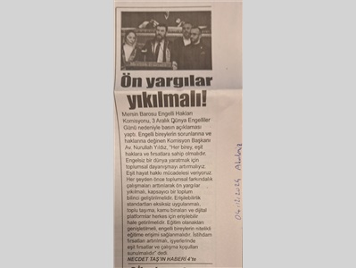 3 Aralık Dünya Engelliler Günü basın açıklaması