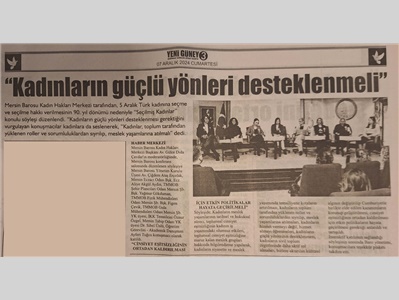 "Seçilmiş Kadınlar" konulu söyleşi düzenlendi