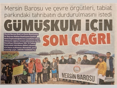 Davultepe Yüzüncü Yıl Tabiat Parkı basın açıklaması