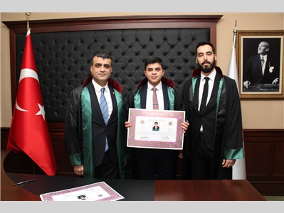 13 STAJYER AVUKATIMIZ, AVUKATLIK RUHSATNAMESİNİ ALDI