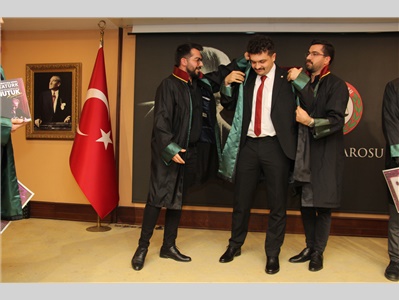 13 STAJYER AVUKATIMIZ, AVUKATLIK RUHSATNAMESİNİ ALDI