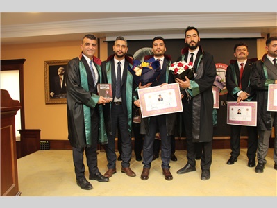 13 STAJYER AVUKATIMIZ, AVUKATLIK RUHSATNAMESİNİ ALDI