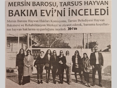 Hayvan Hakları Komisyonumuz , hayvan bakım evinde incelemelerde bulundu