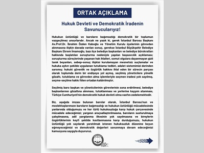 BAROLAR ORTAK AÇIKLAMA YAPTI